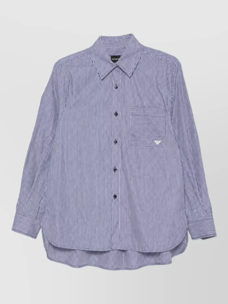 Emporio Armani striped cotton shirt