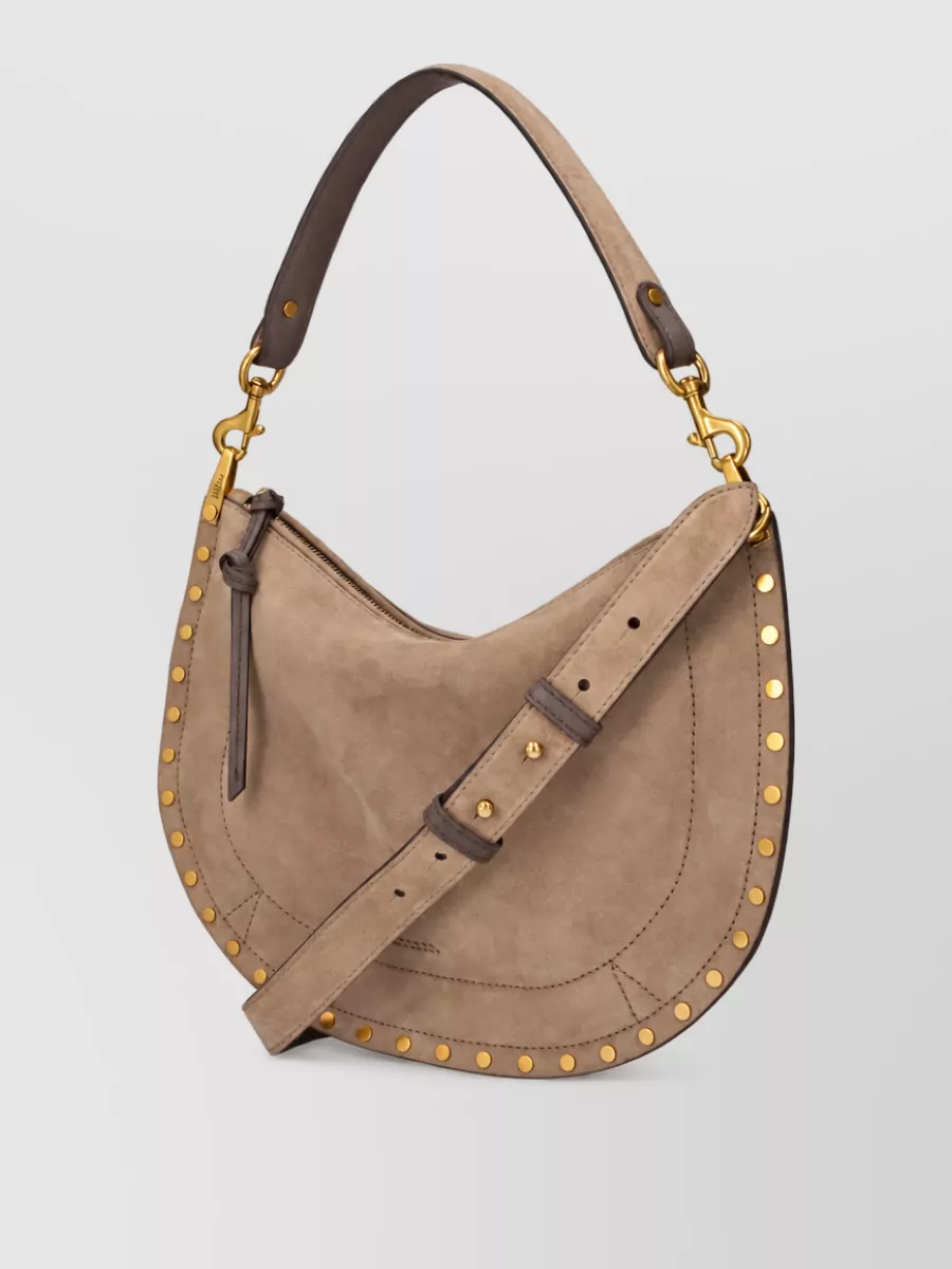 Isabel Marant Oskan Moon Suede Clutch Bag
