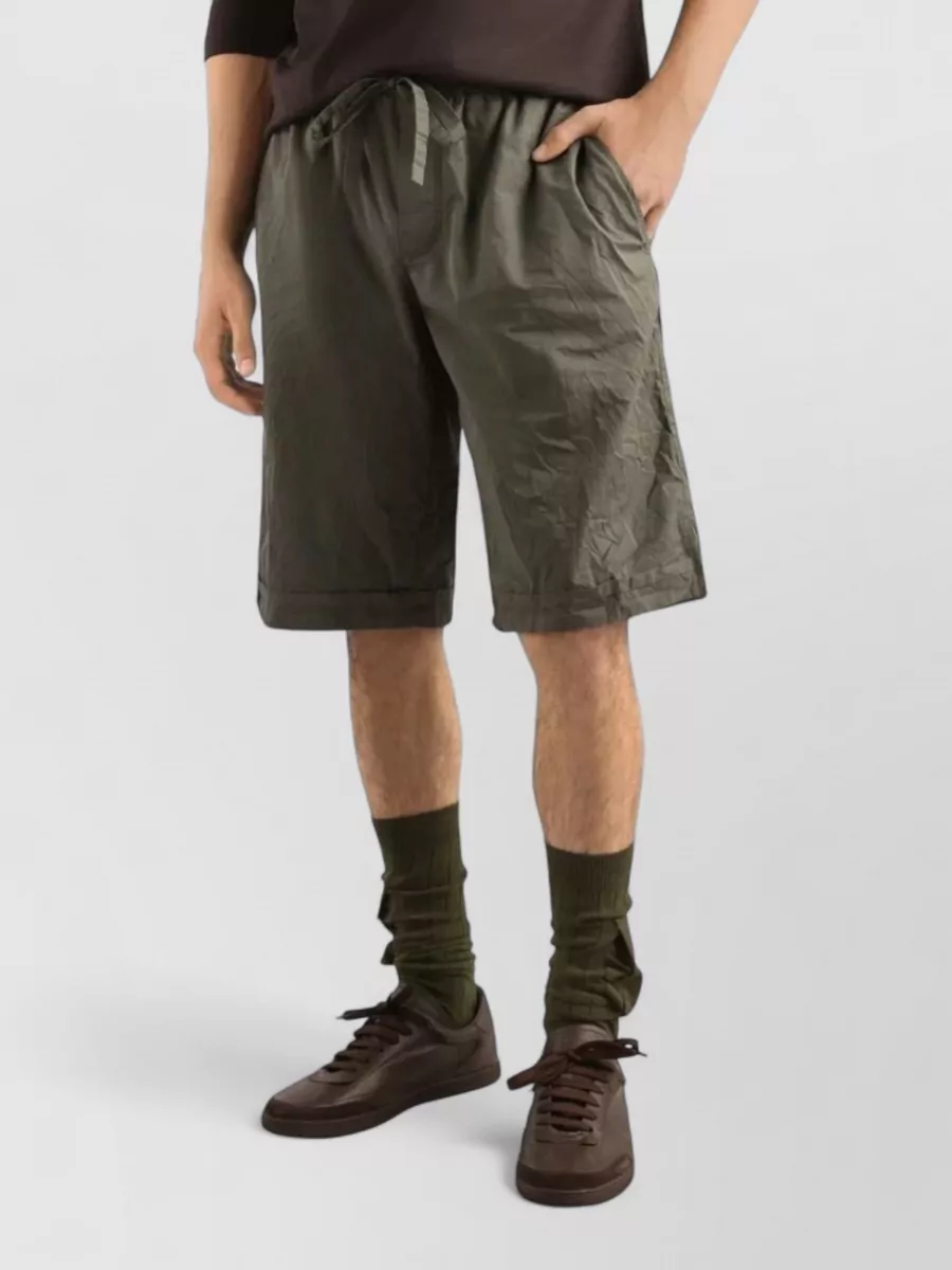 Dolce&Gabbana Fringed Cotton Cargo Shorts
