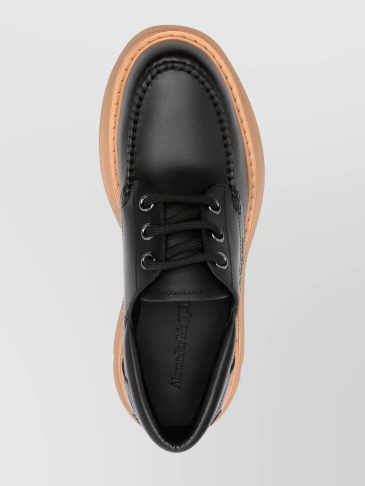 Alexander Mcqueen Chunky Sole Round Toe Derby Shoes