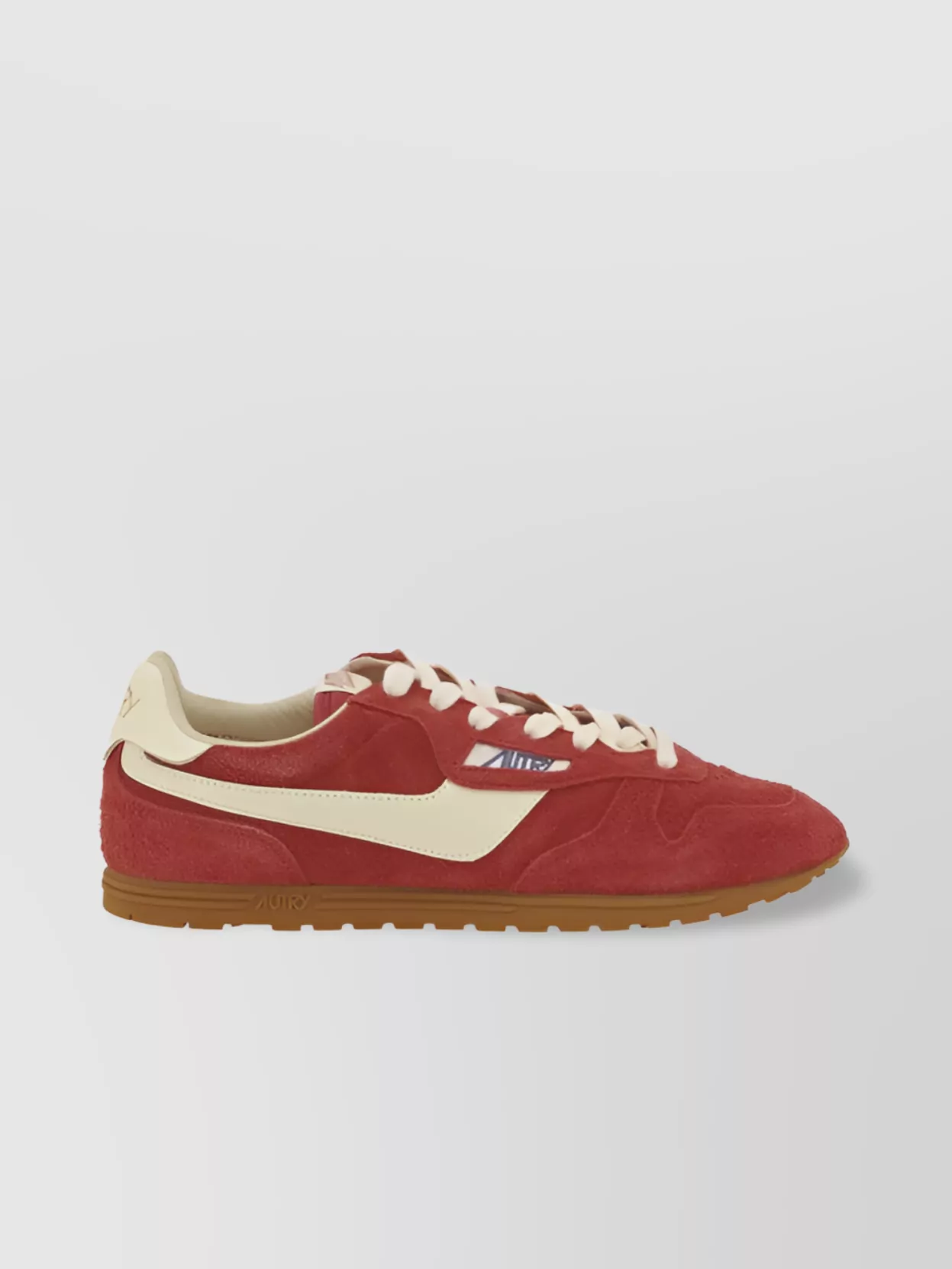 Autry Windspin Sneakers In Suede And Parrot Leather And Rutabaga