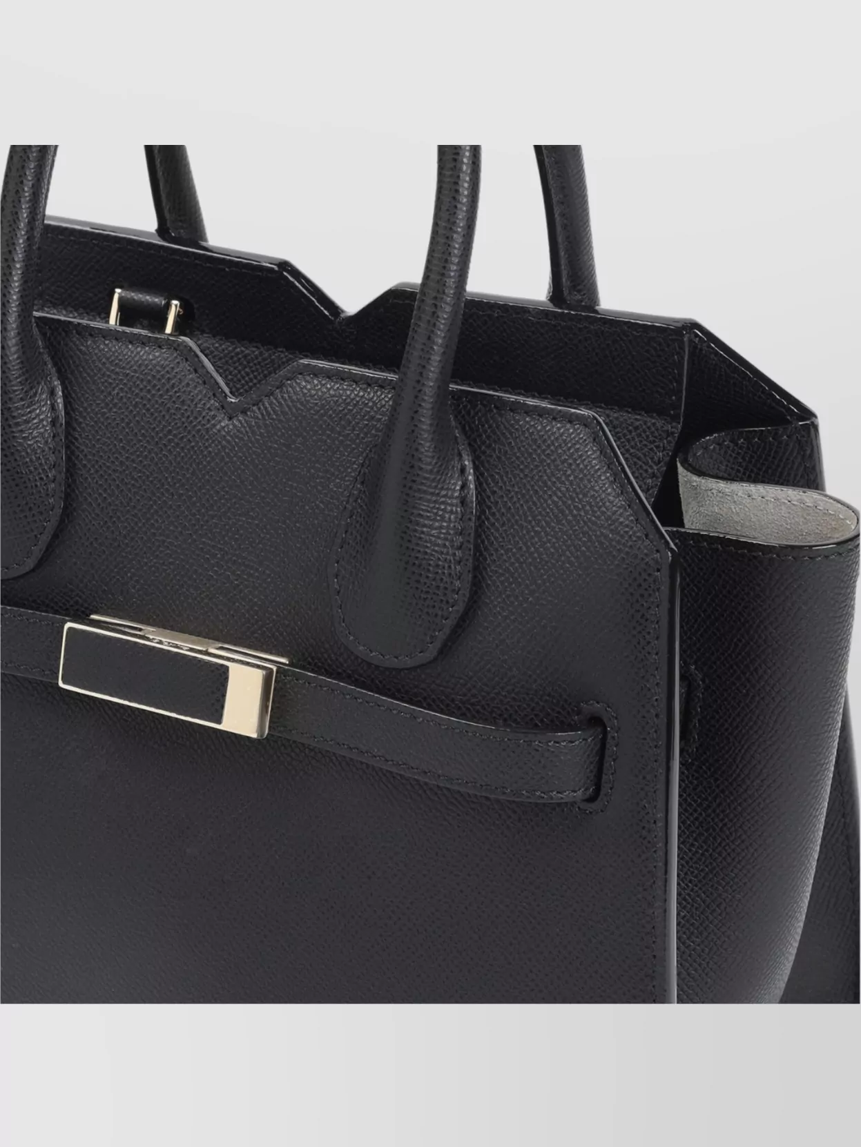 Valextra Milano Small Leather Shoulder Bag