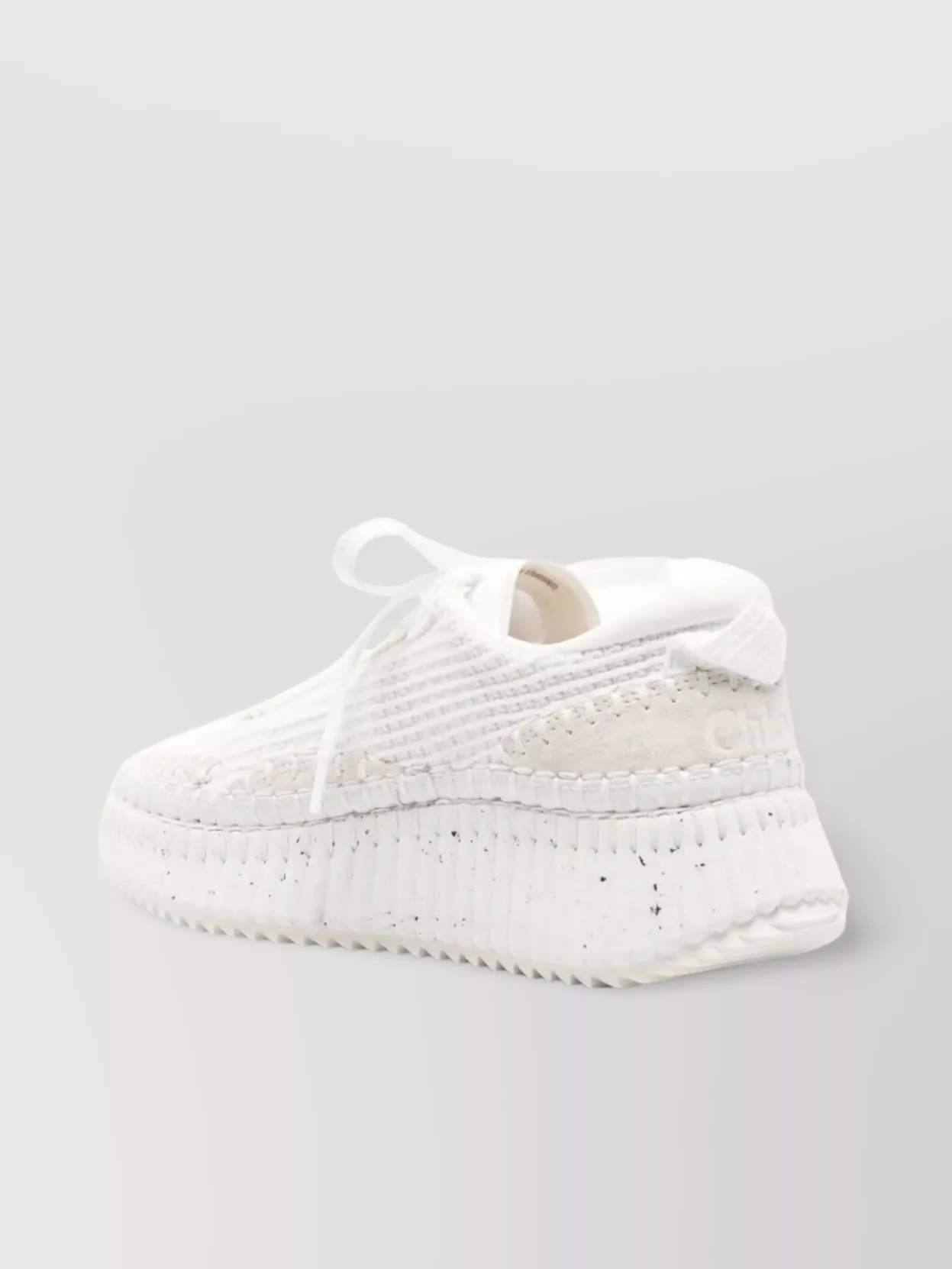 Chloé Low-top Round Toe Textured Sole Sneakers