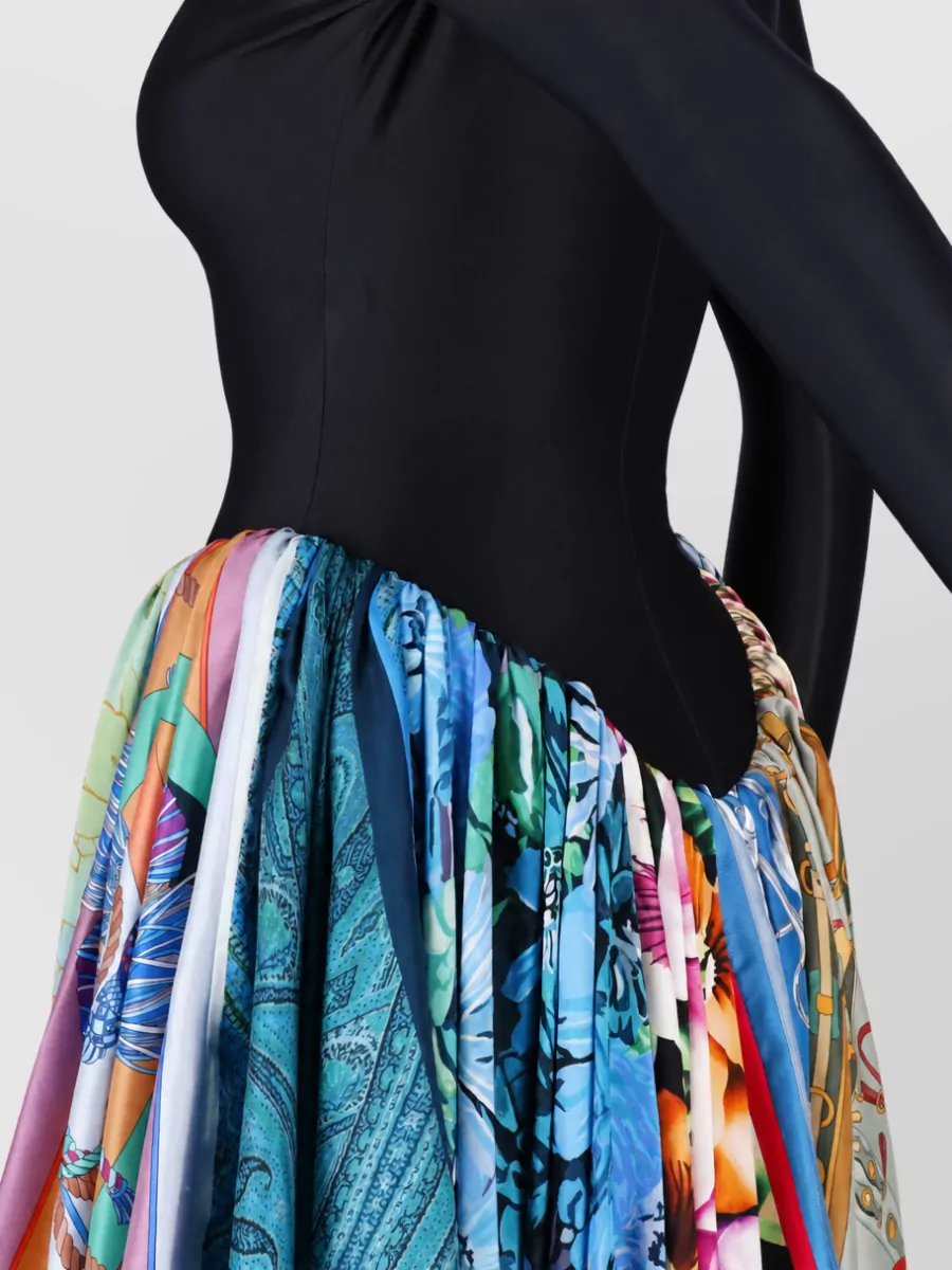 Marine Serre Knee-Length Asymmetric Skirt