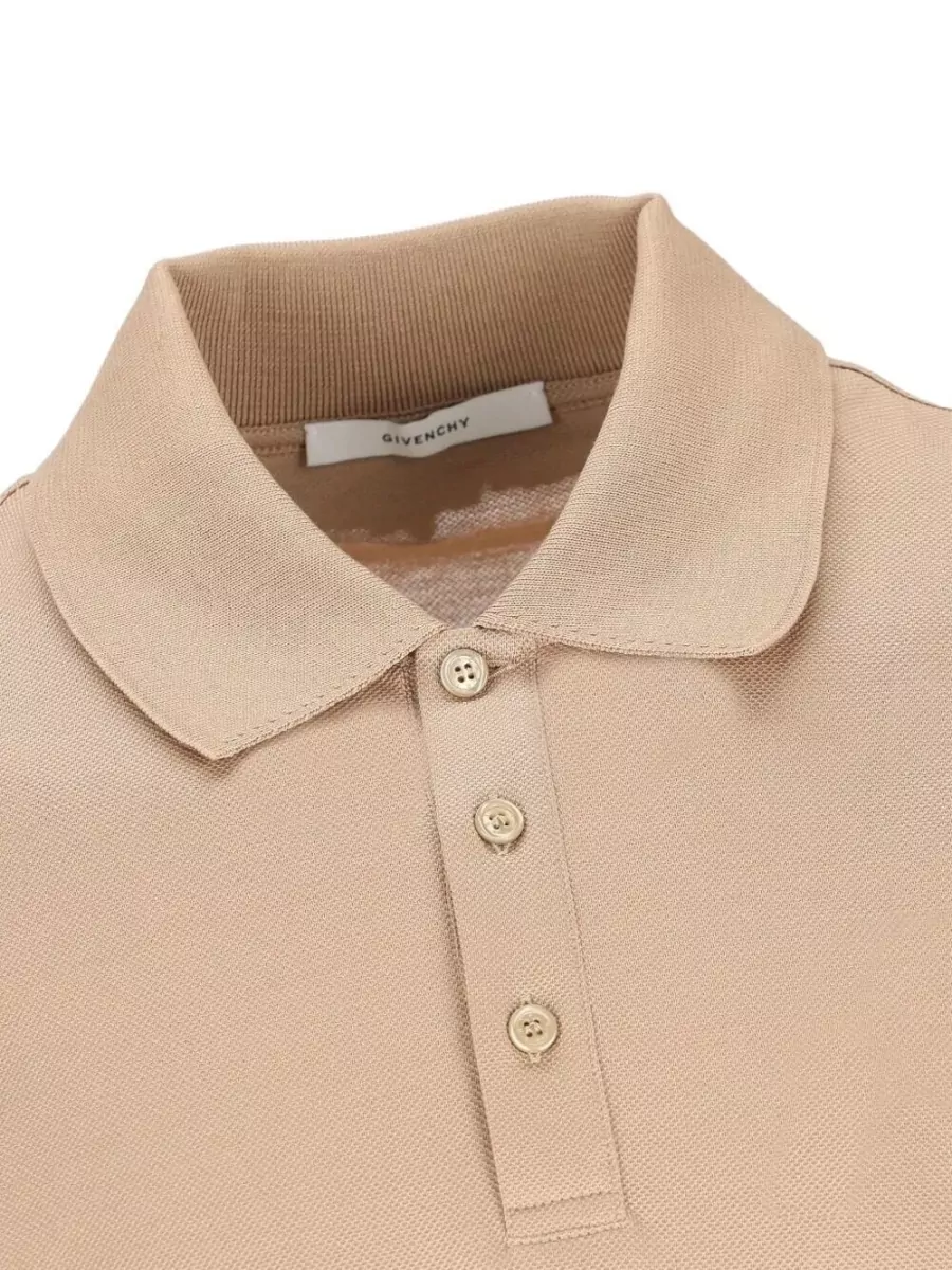 Givenchy Paris Gros Grain Cotton Polo Shirt