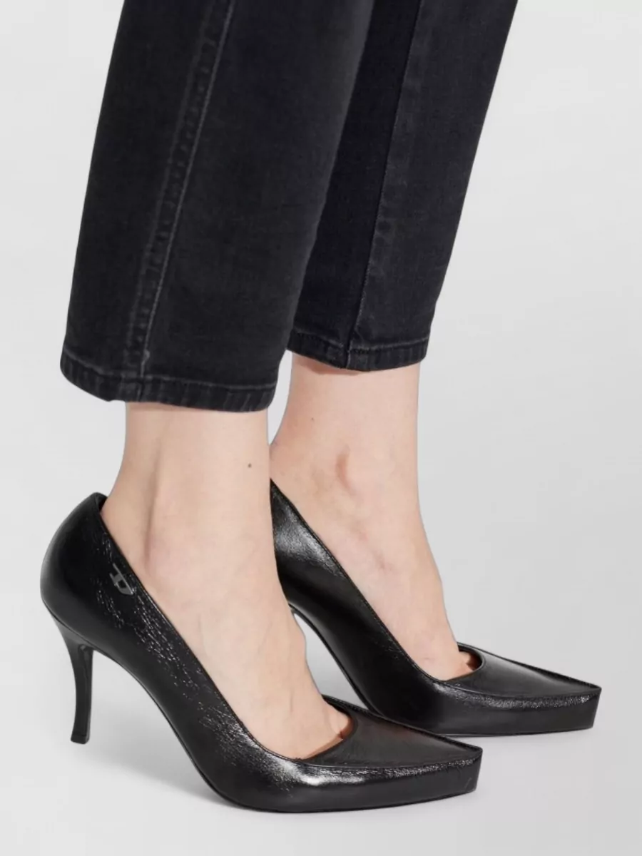 Diesel Leather High-Heel Pumps