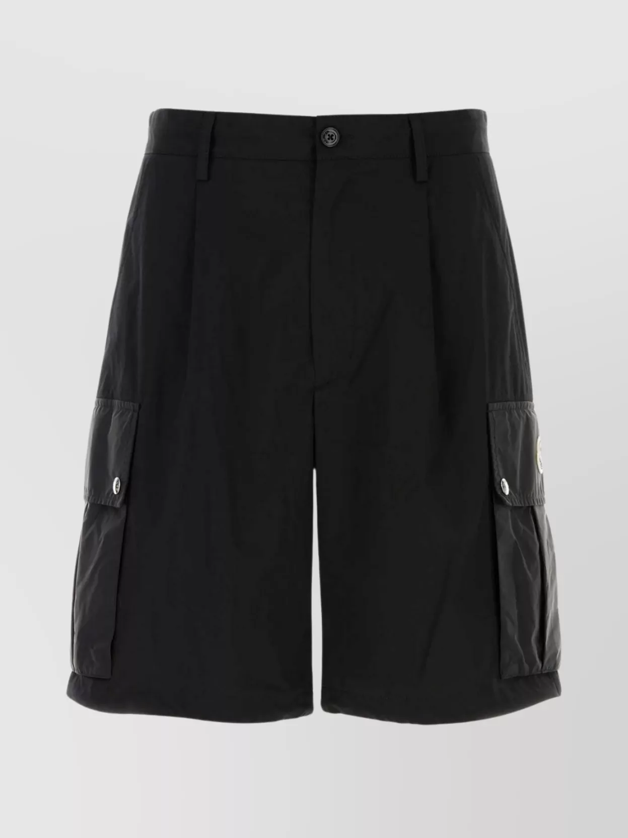 Shop Moncler Stretch Cotton Bermuda Shorts