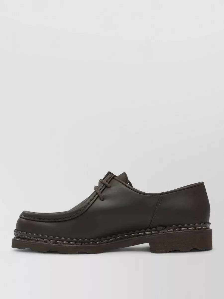Paraboot Leather Lace-Up Loafers