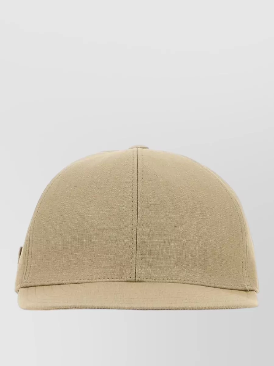 Prada linen baseball cap