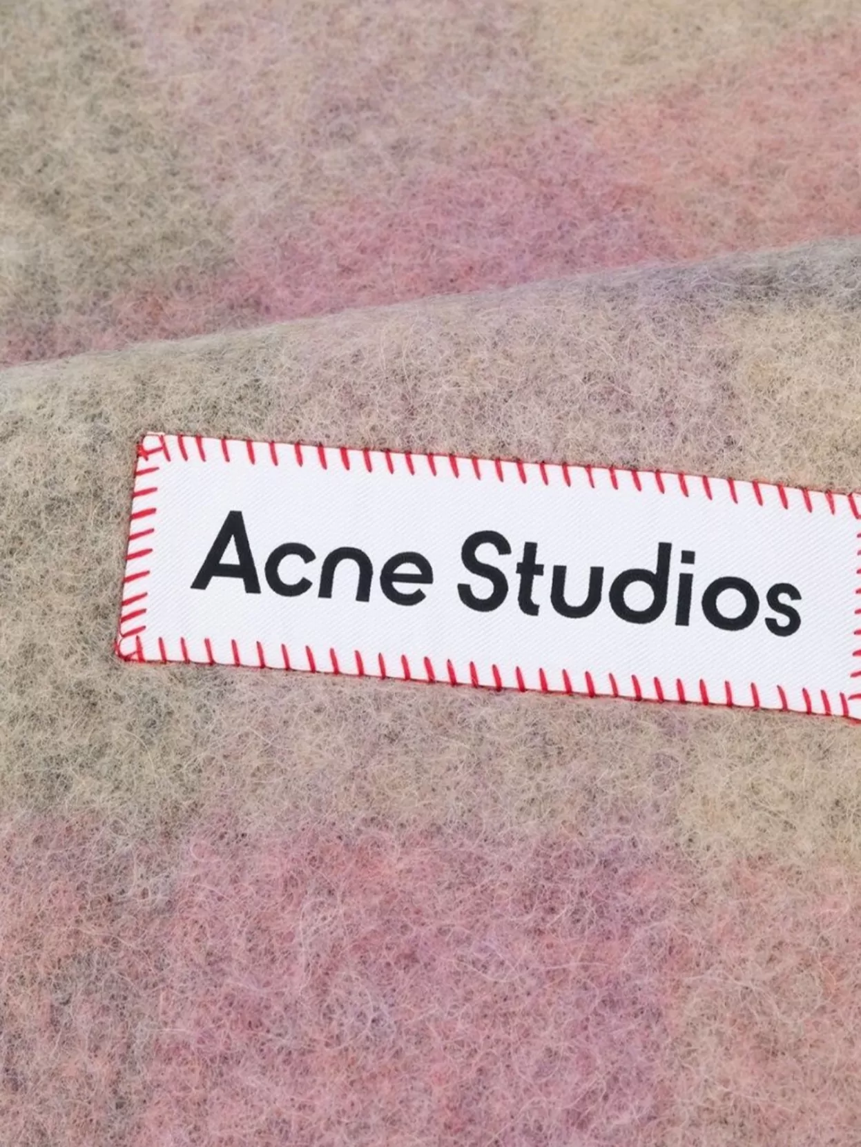 Acne Studios Luxurious Scarf Fringed Edges