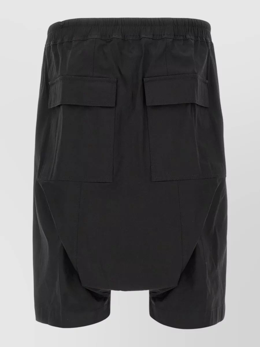 Rick Owens Cotton Drop-Crotch Shorts