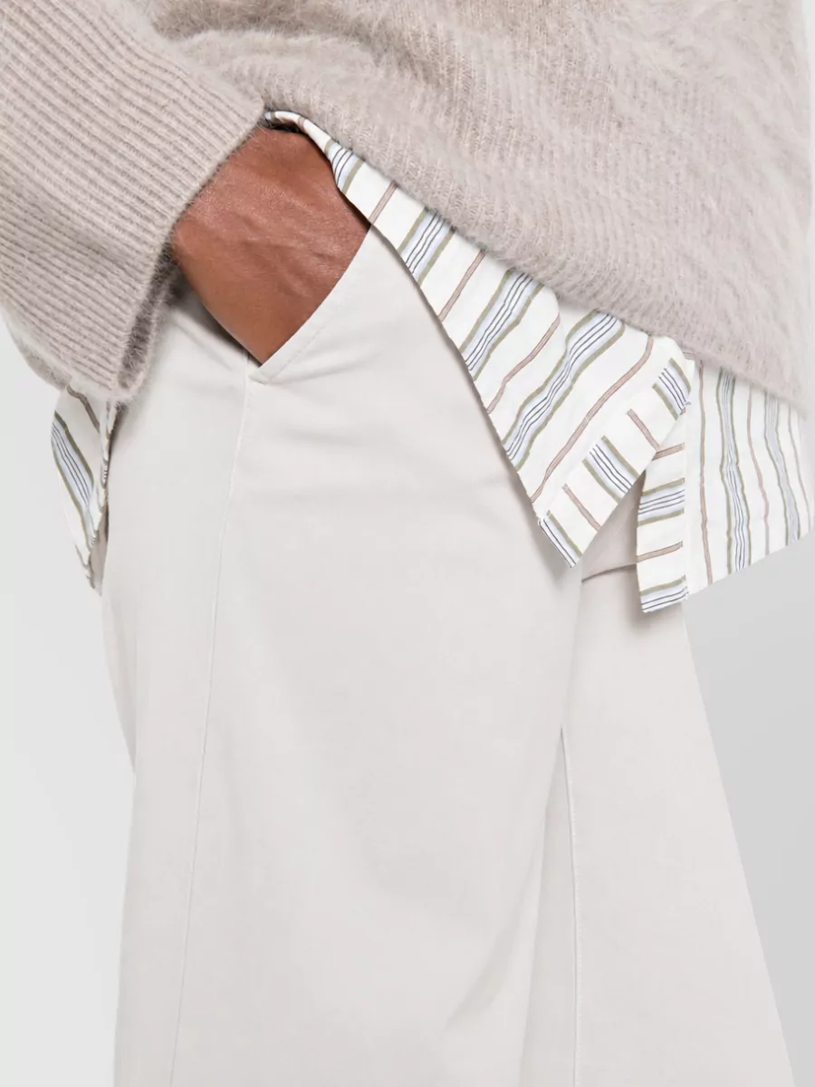 Via Masini 80 Wide-Leg Denim Trousers