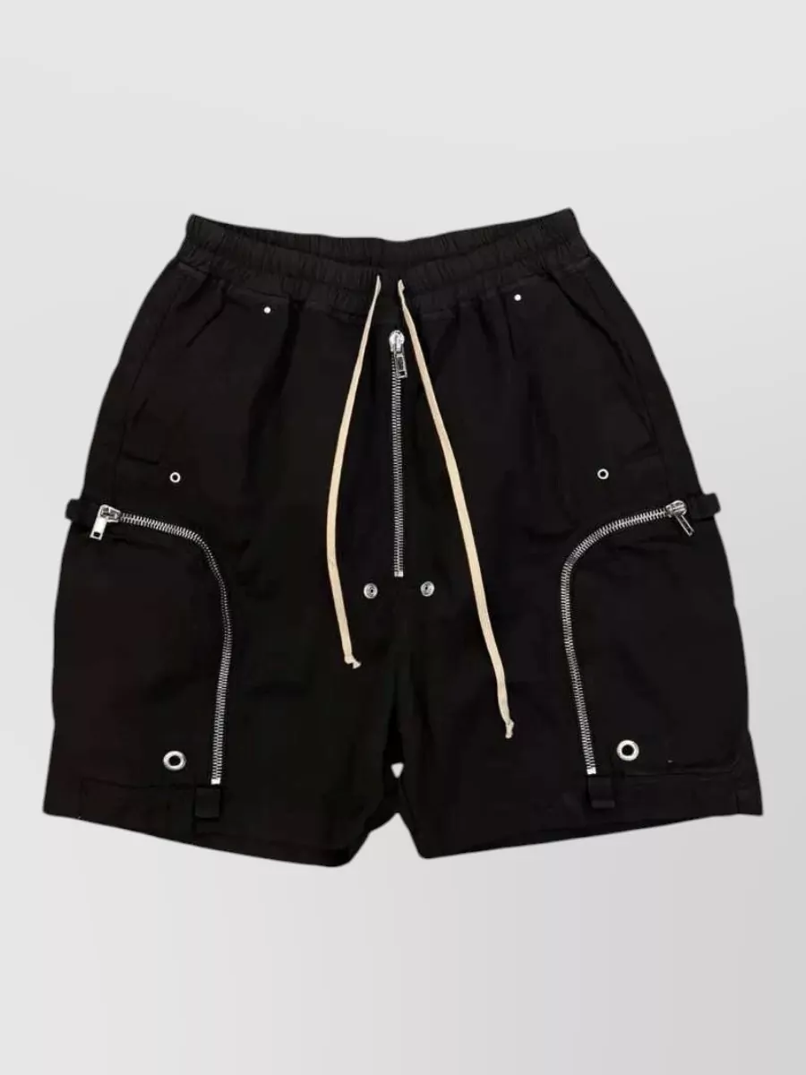 Rick Owens Drkshdw Cotton Relaxed-Fit Knee-Length Cargo Shorts