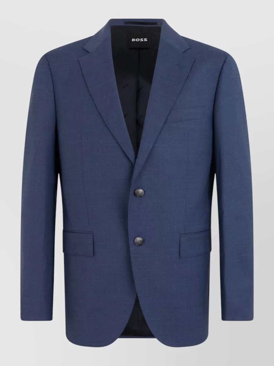 Boss virgin wool single-breasted blazer