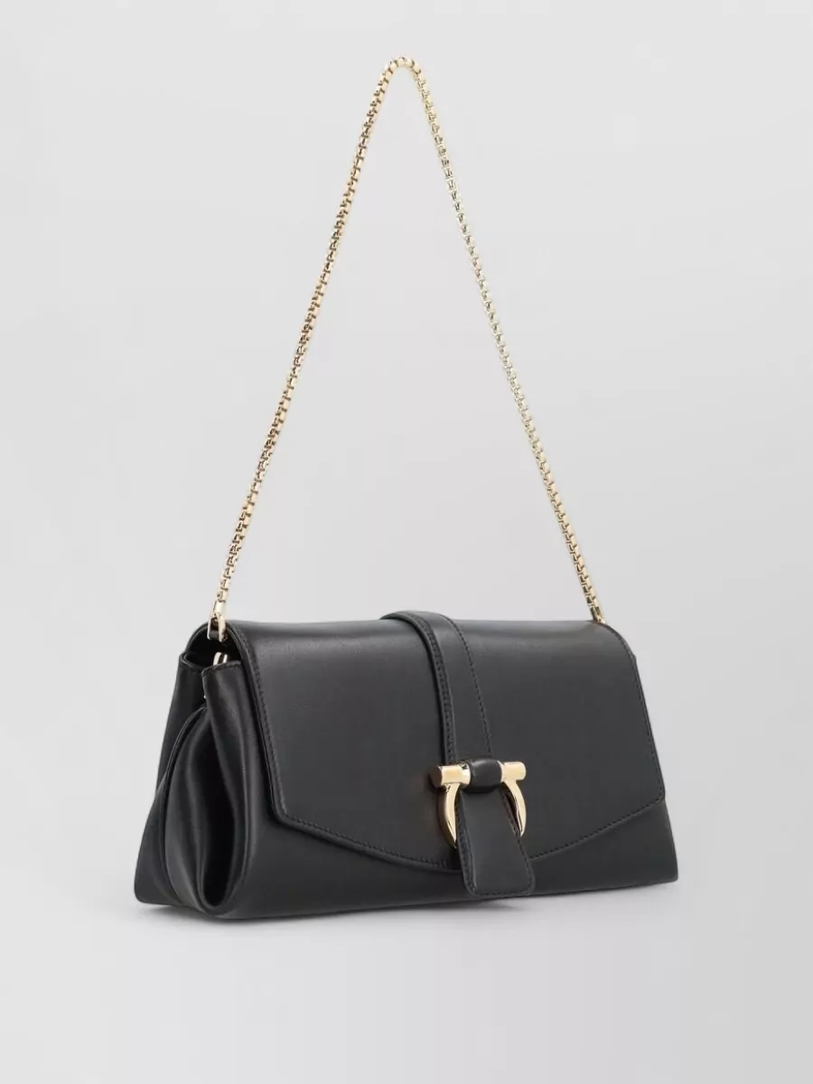 Ferragamo Gancini Leather Shoulder Bag