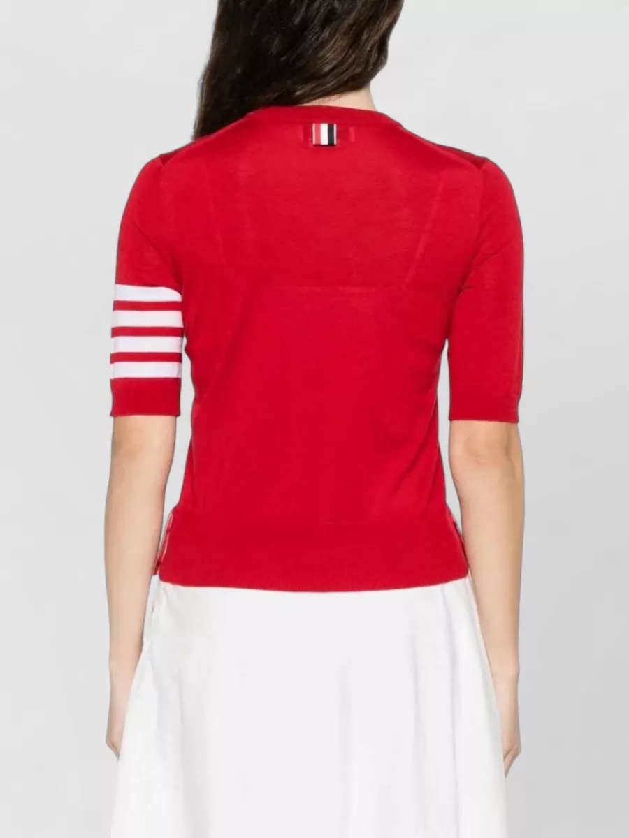 Thom Browne Merino Wool Short Sleeve Knit T-Shirt