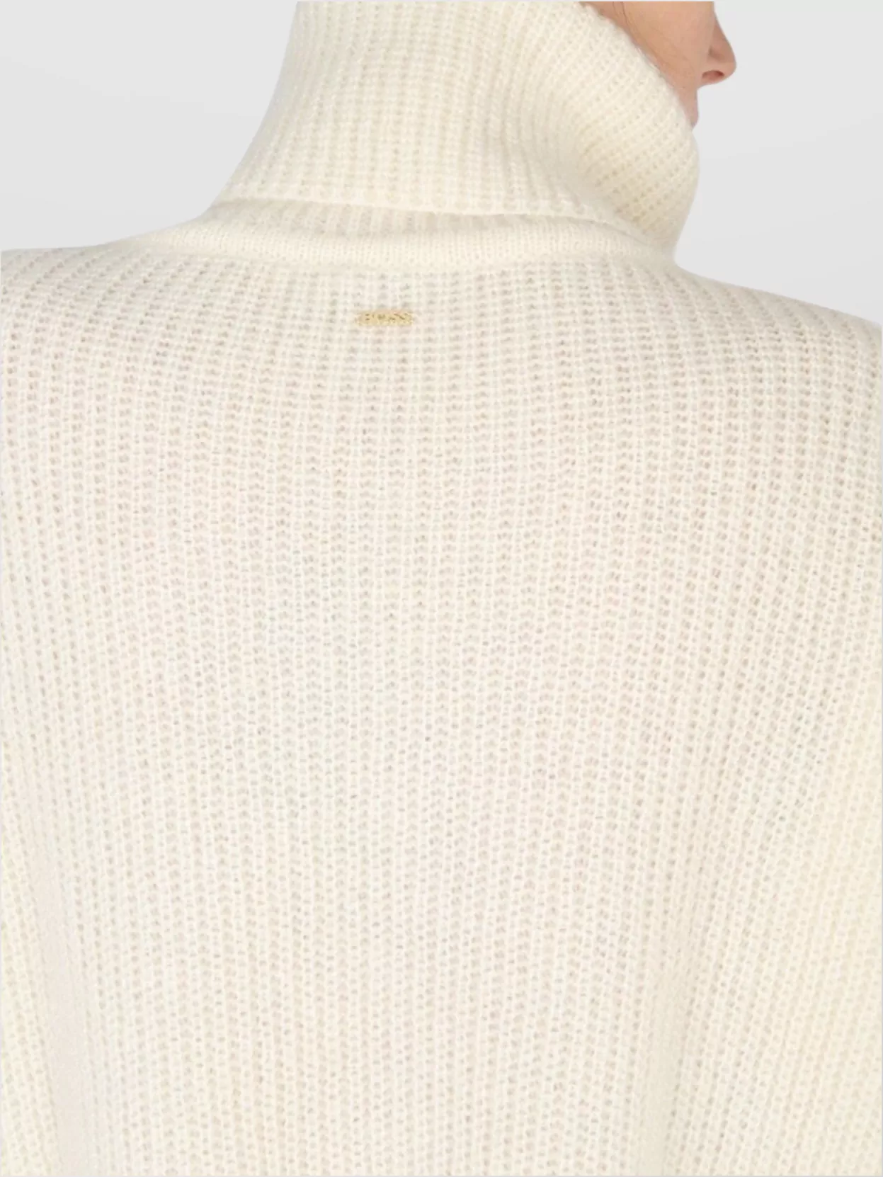 Boss Ribbed Turtleneck Knitwear Dropped Shoulders