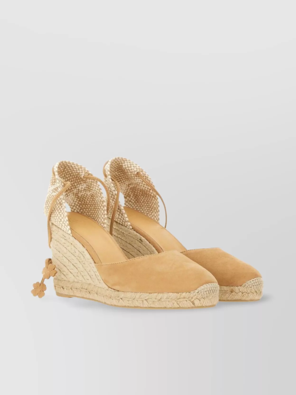 Shop Castaã±er "carina" Wedge Espadrilles Featuring Braided Detail