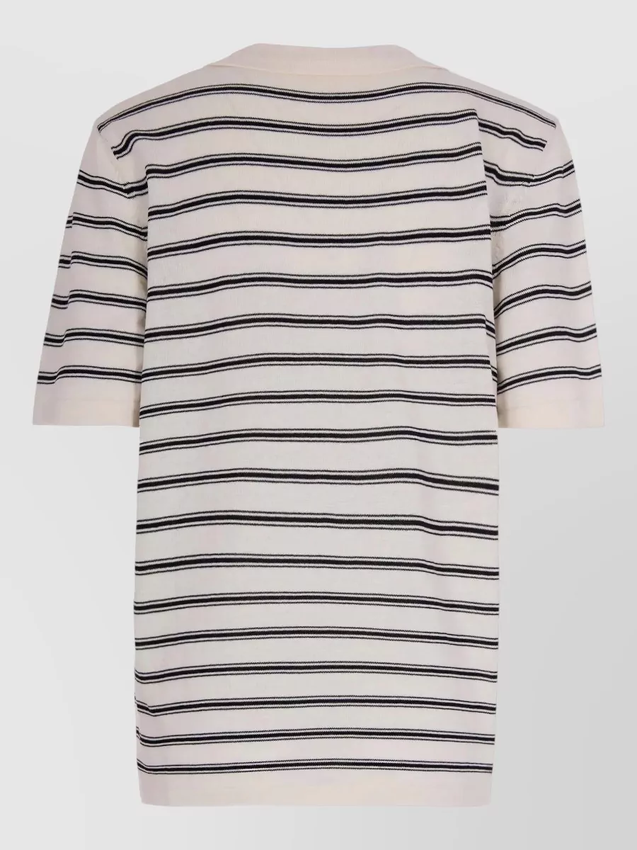 A.p.c. Striped Cotton Long-Sleeve Polo Shirt