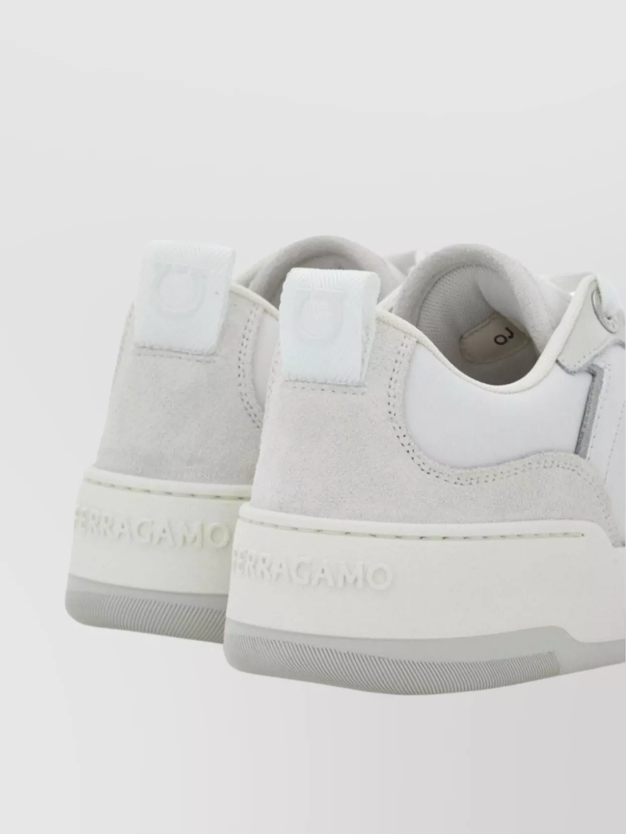 Ferragamo Gancini Print Leather Sneakers