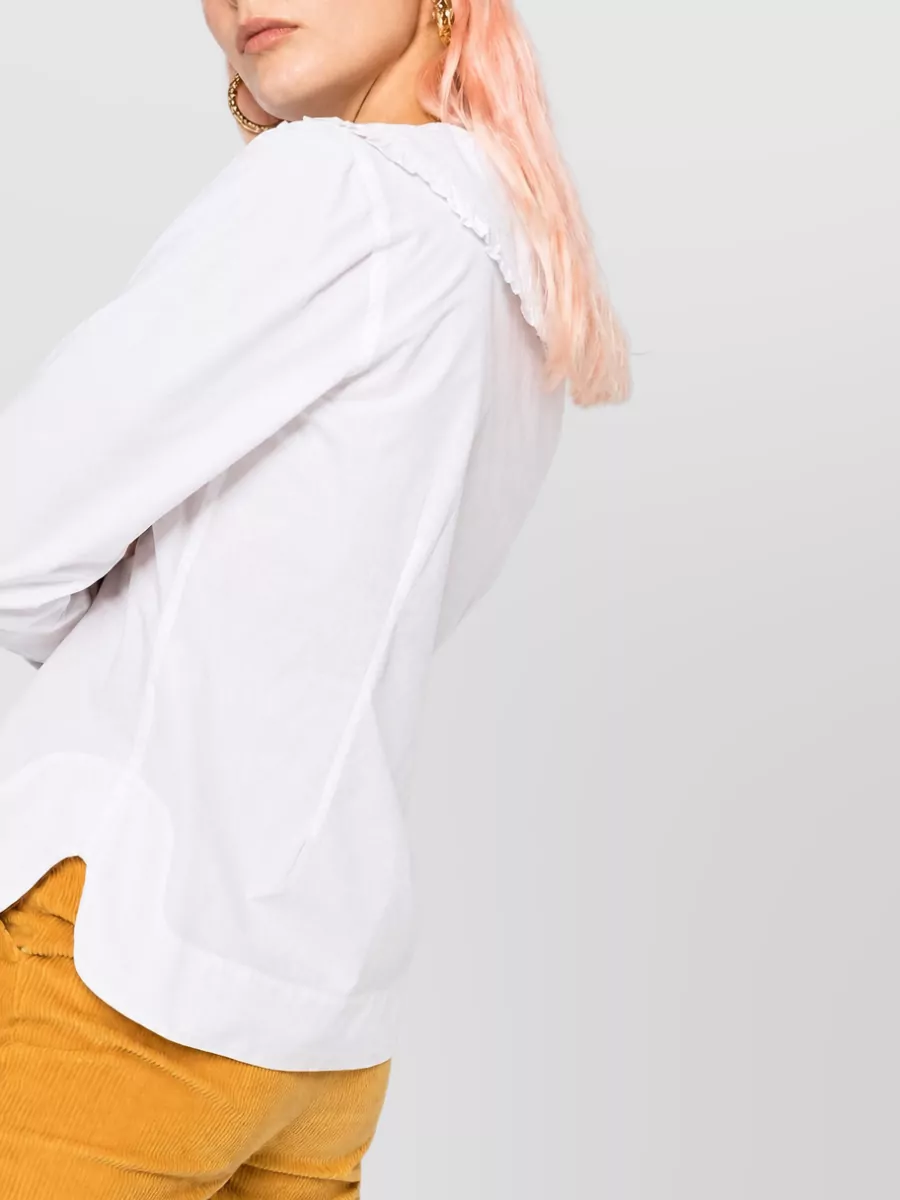 Ganni Organic Cotton Peter Pan Collar Blouse