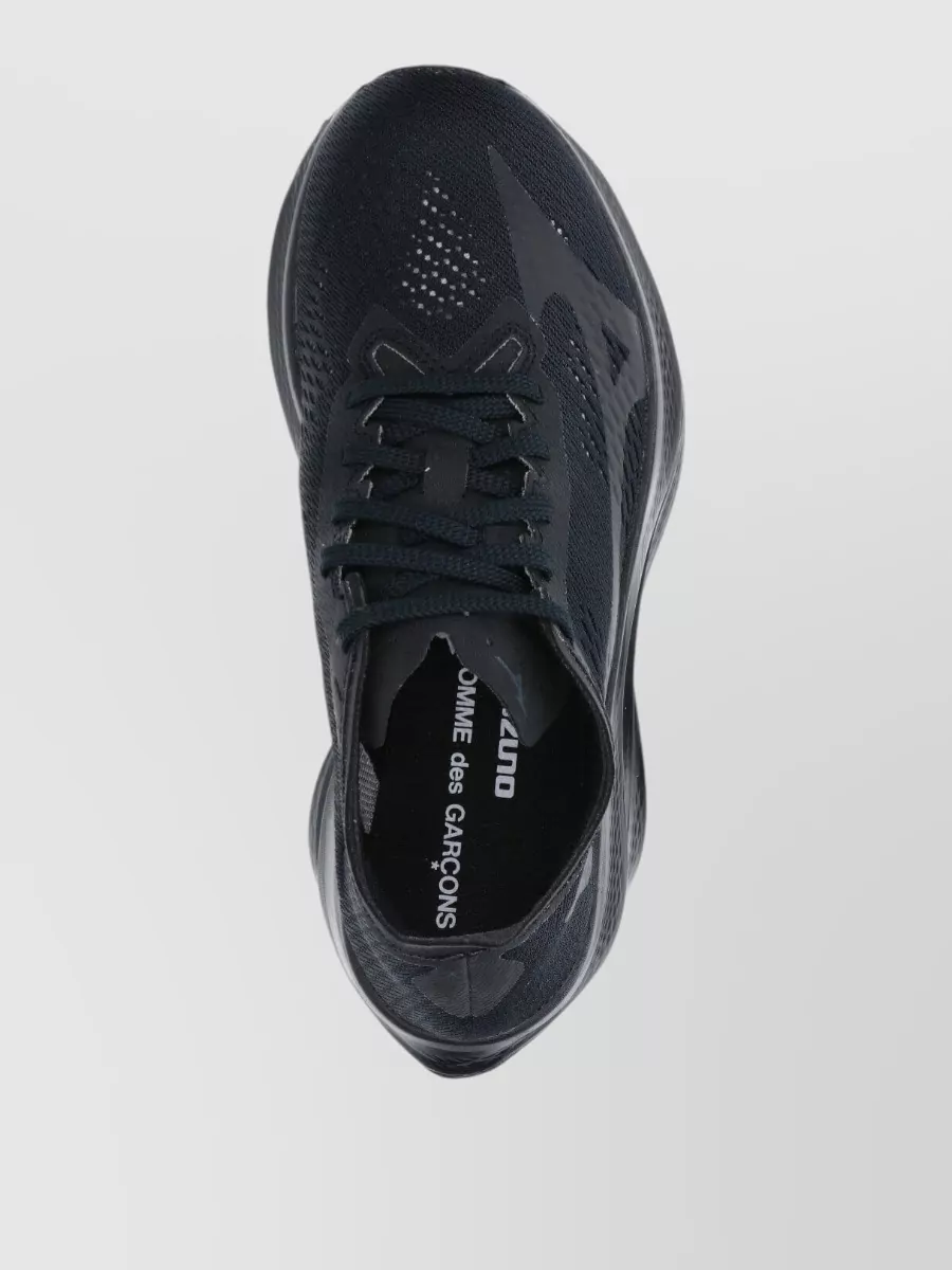 Comme Des Garçons Mesh Upper Low Top Rubber Sole Sneakers