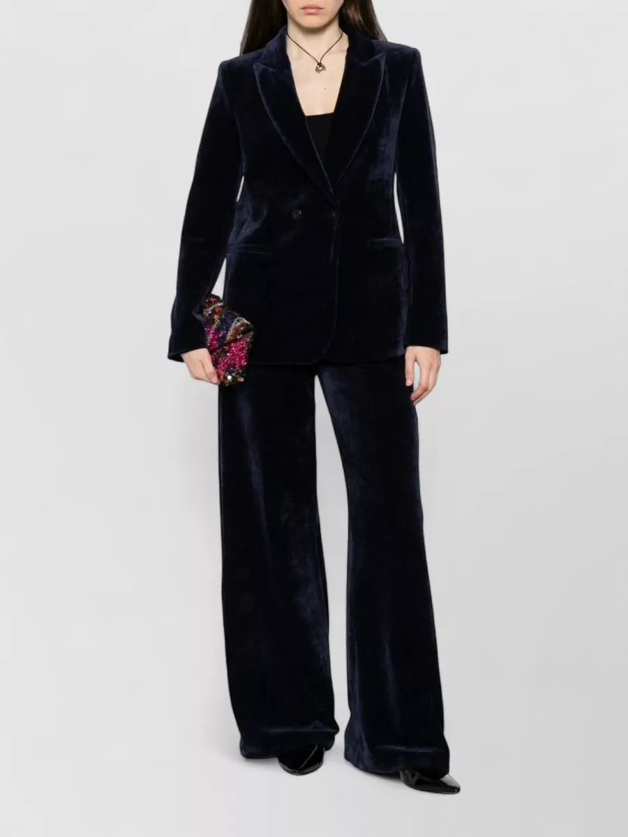 Forte Forte Velvet Double-Breasted Suit Jacket
