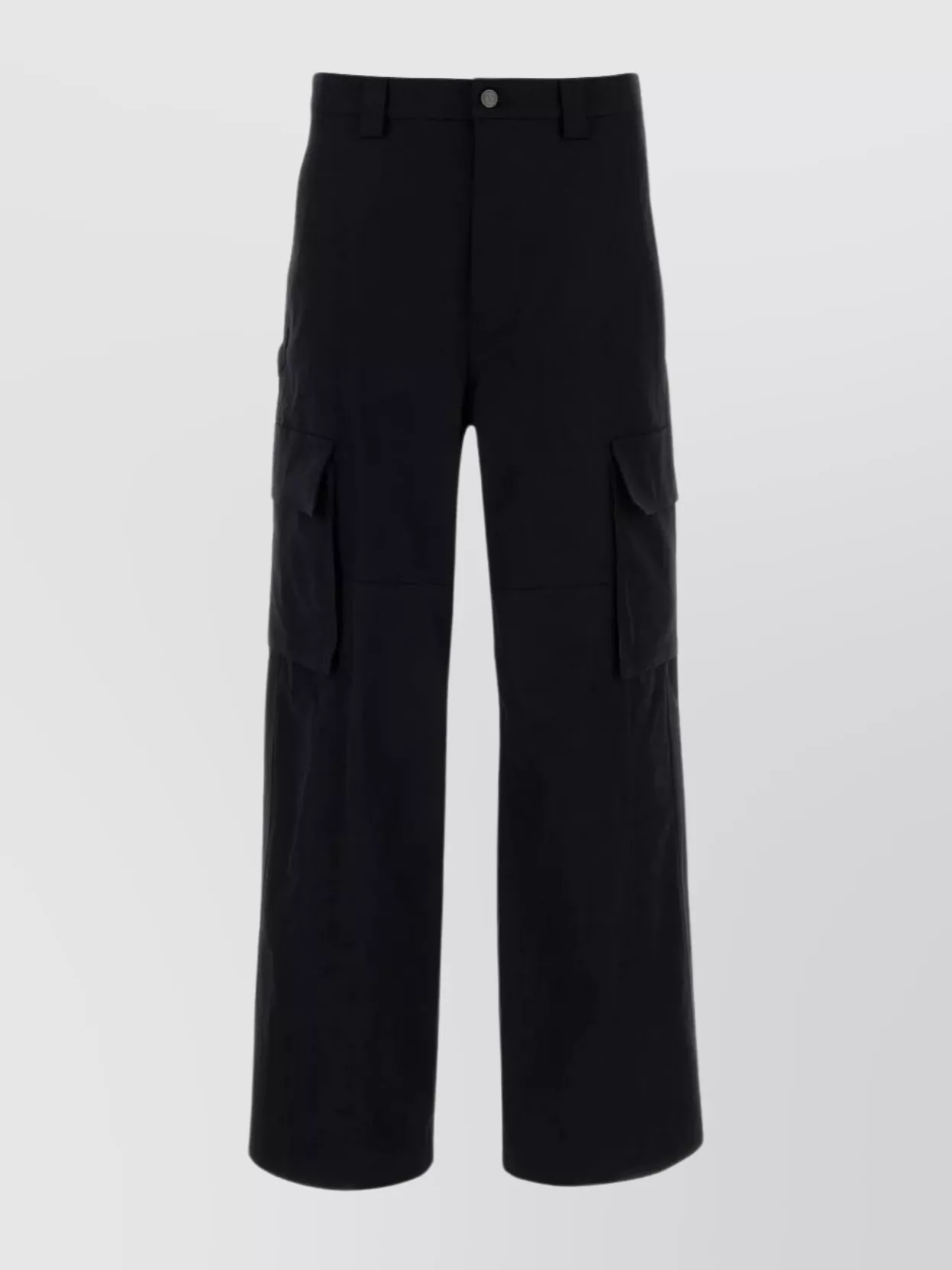Shop Valentino Cargo Pant With Wide Leg And Belt Loops