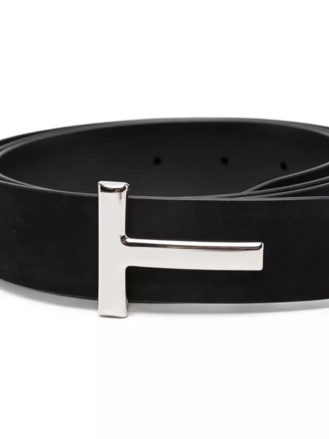 Tom Ford Suede Belt T-Buckle Design