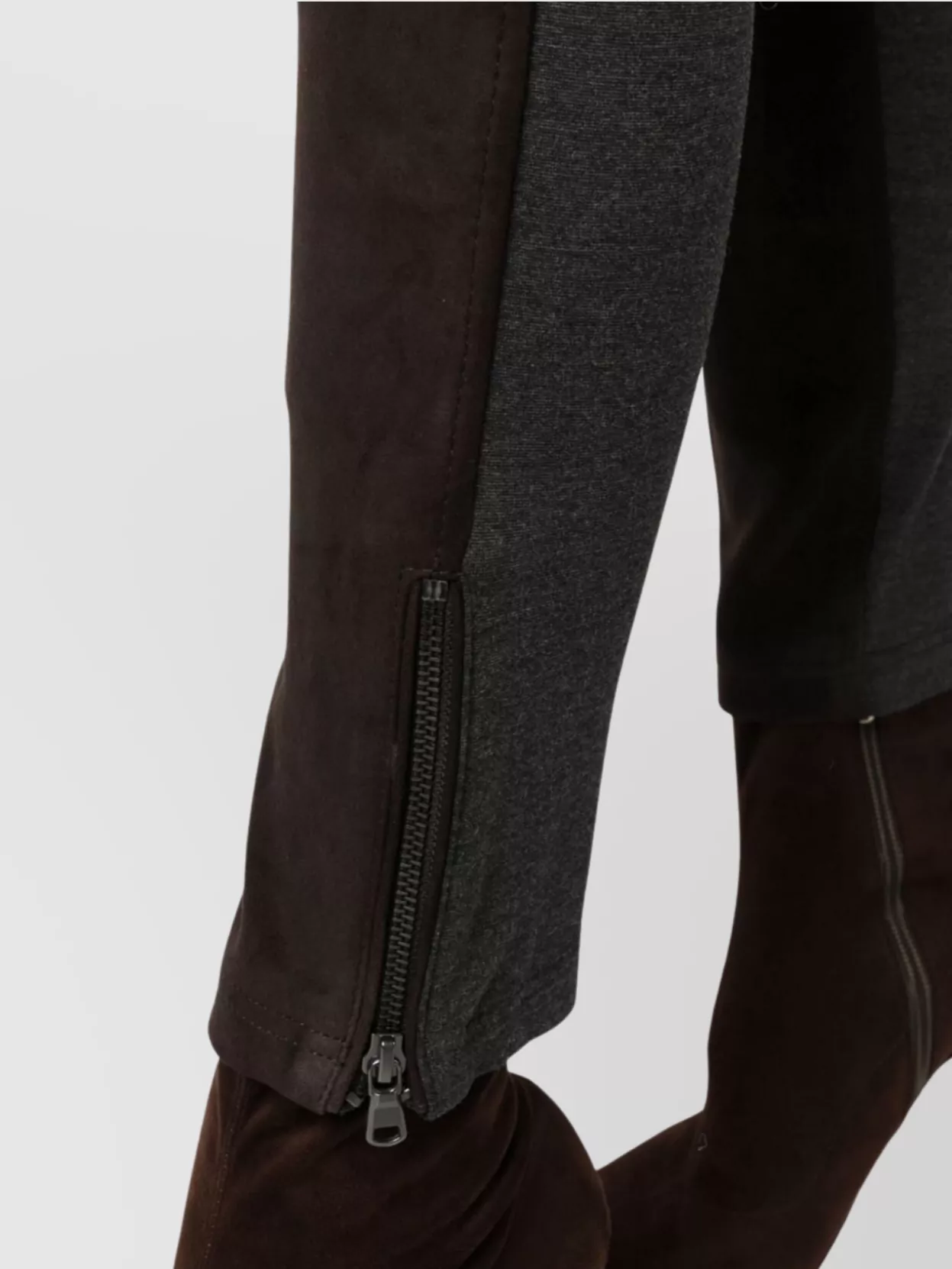 Parosh Slim-Cut Ankle-Length Trousers In Goat Suede