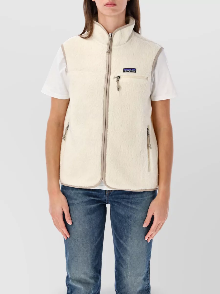 Patagonia recycled fleece stand collar vest