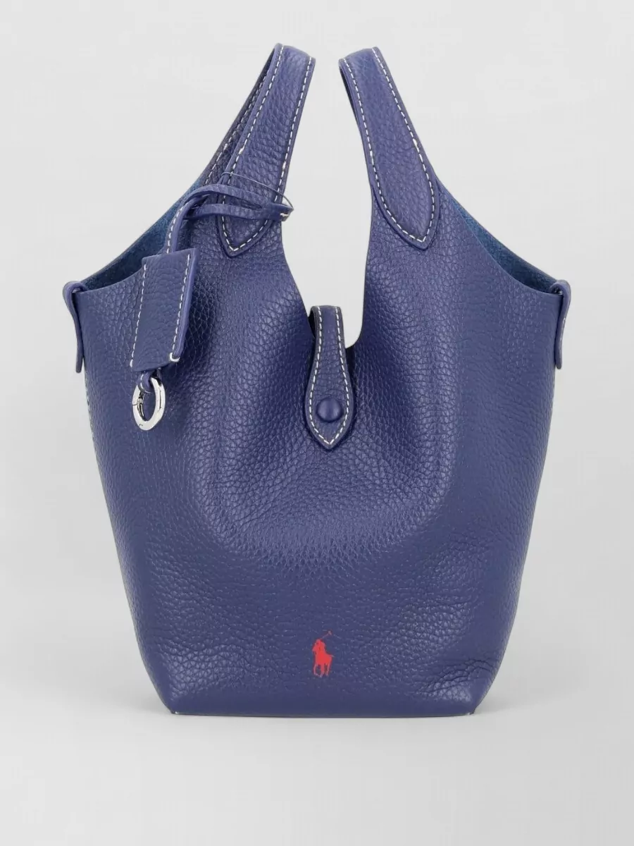 Polo Ralph Lauren Leather Crossbody Bag Top Handle Strap