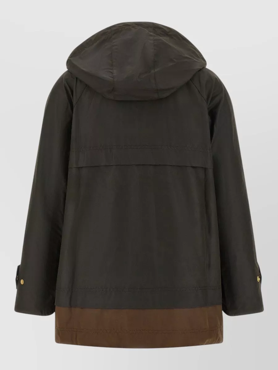 Barbour Waxed Cotton Single Breasted Jacket