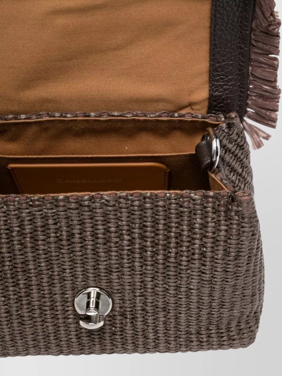 Zanellato Leather Fringe Shoulder Bag