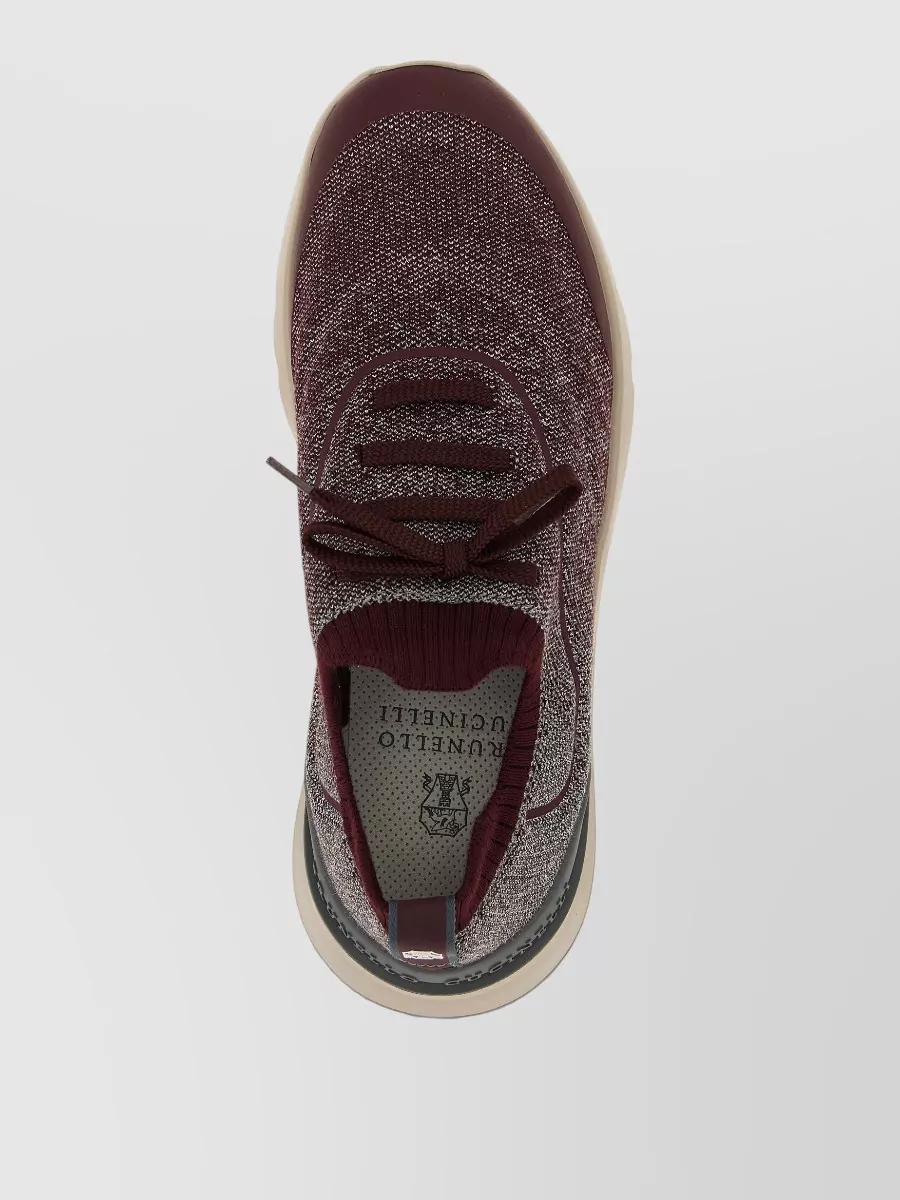 Brunello Cucinelli Cotton Knit Slip-On Sneakers