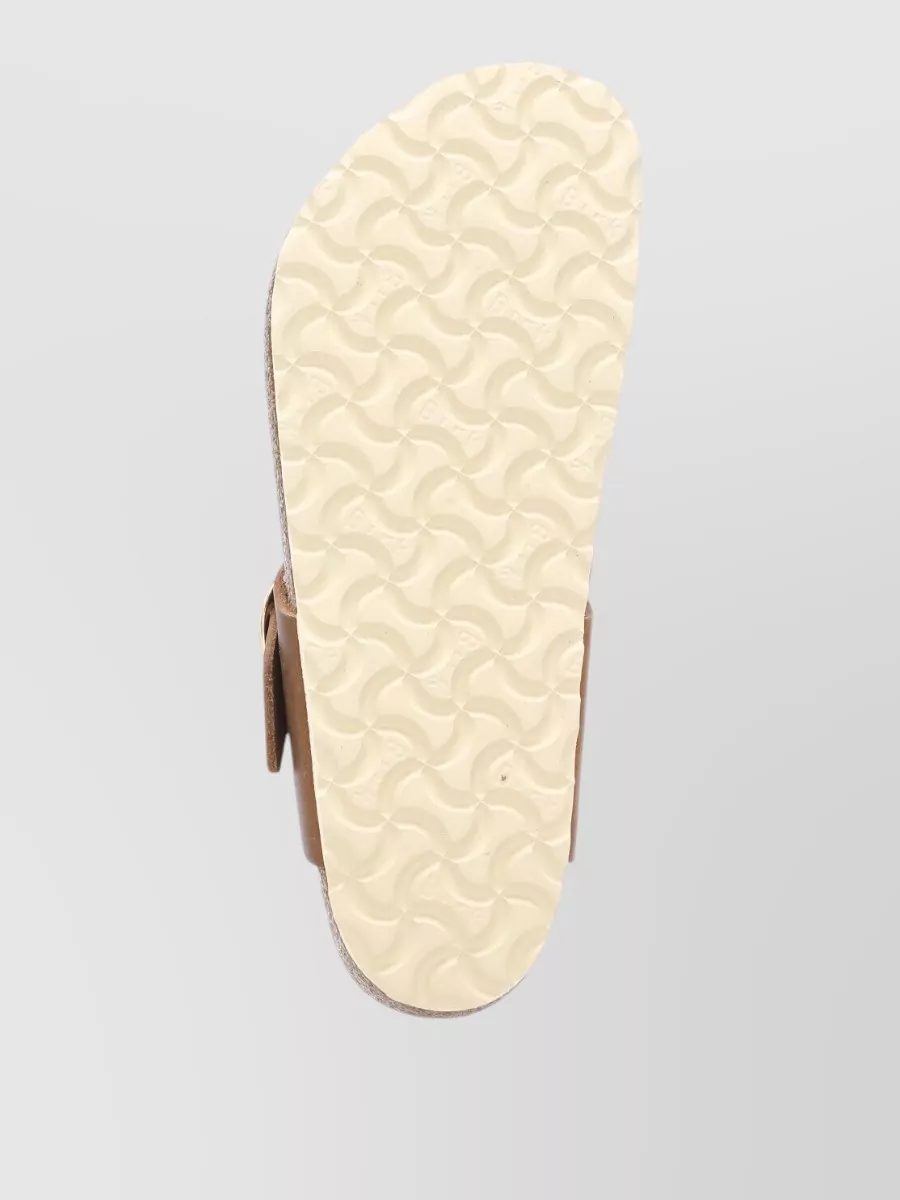 Birkenstock Leather Flat Sandals Open Toe Design