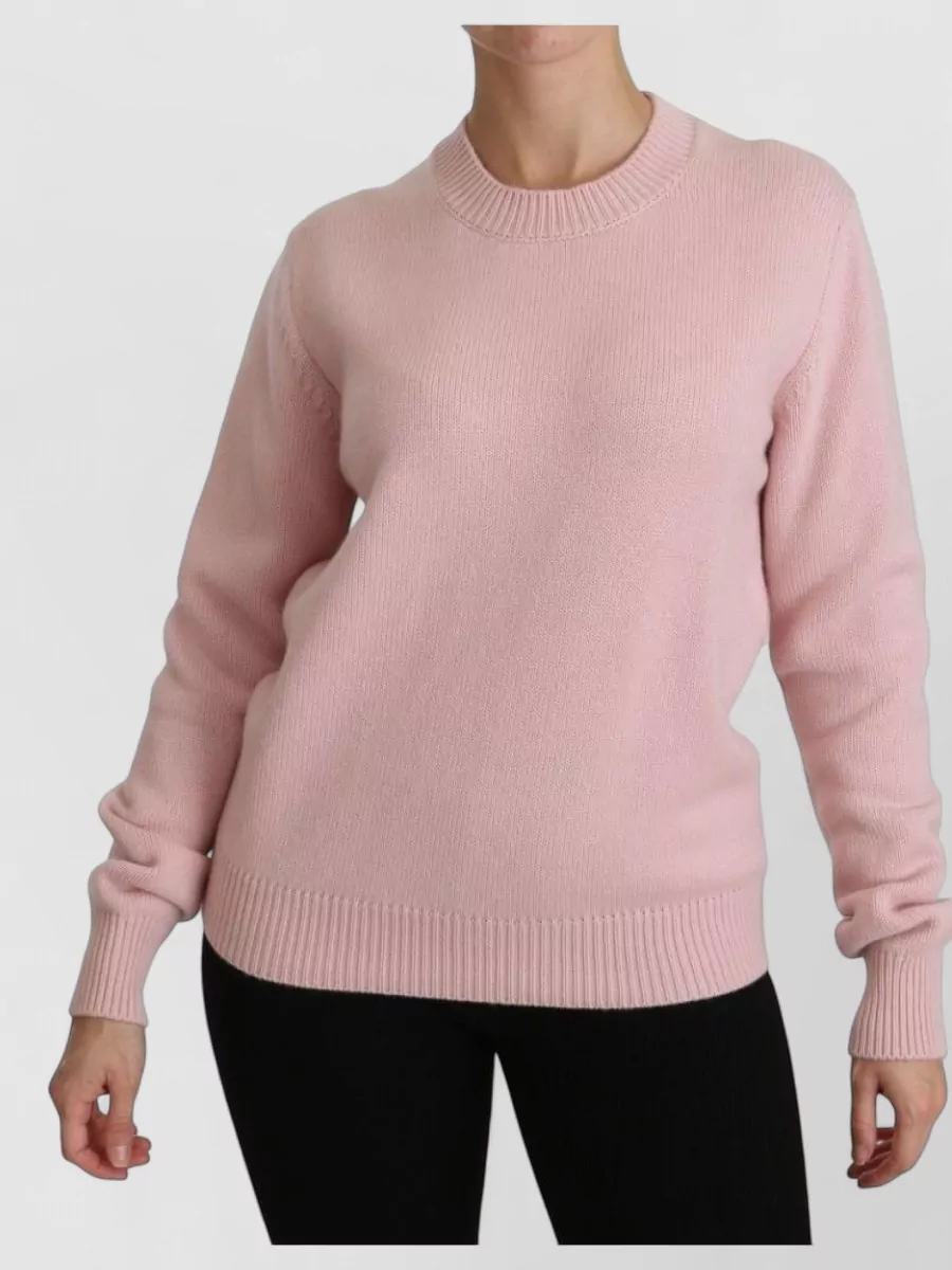 Dolce&Gabbana Cashmere ribbed crew neck sweater