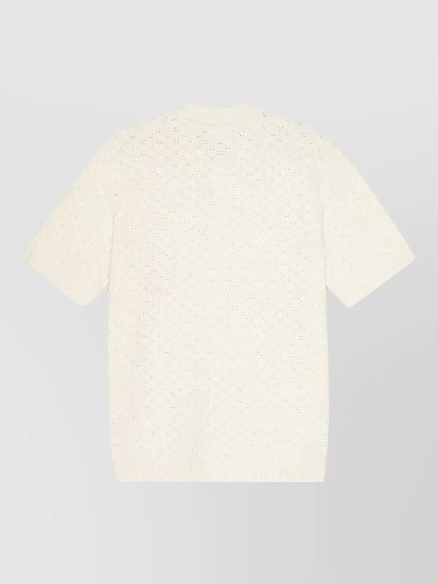 Les Deux Short-Sleeve Knitted Cardigan