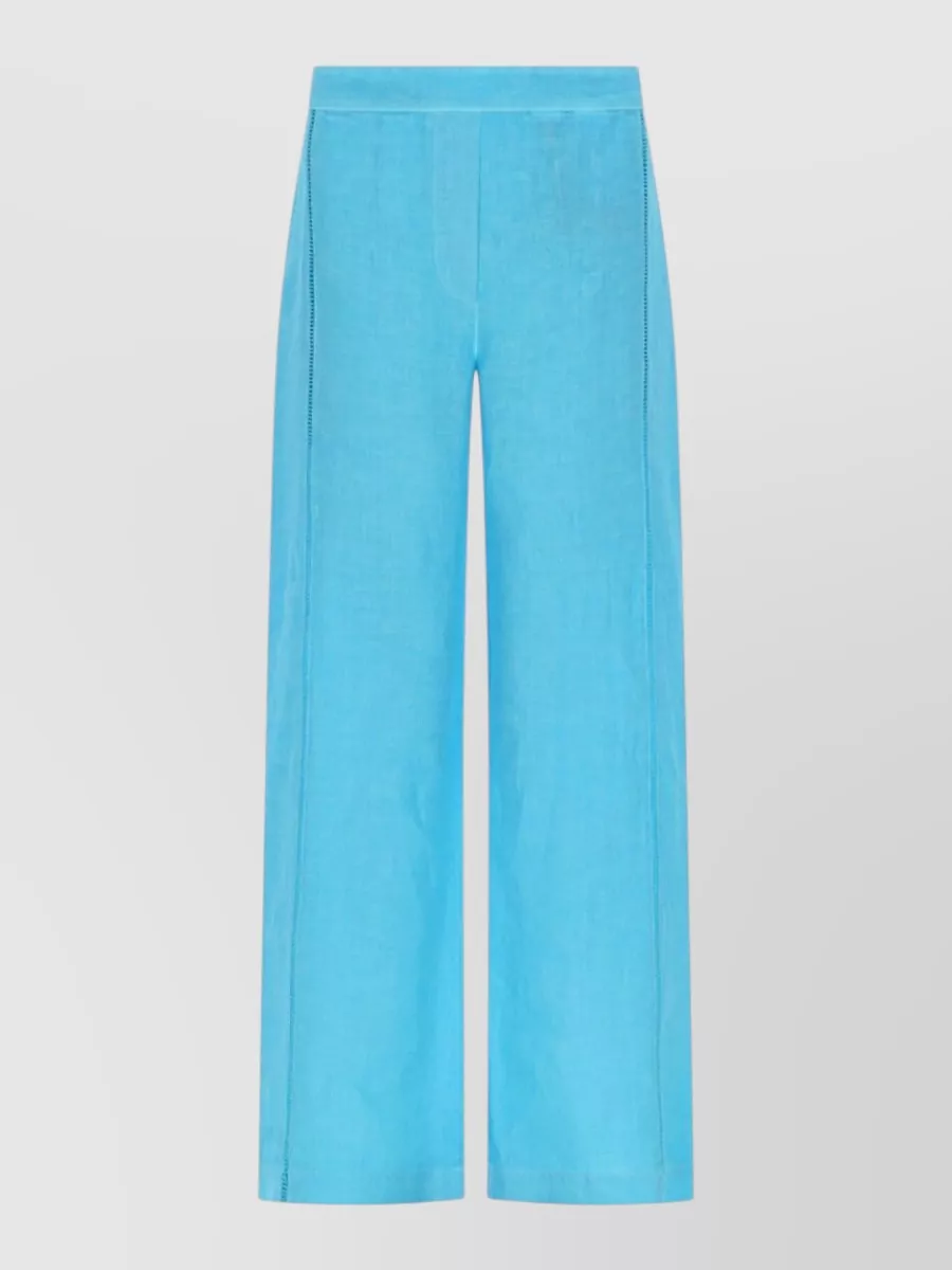 120% Lino Linen wide-leg trousers