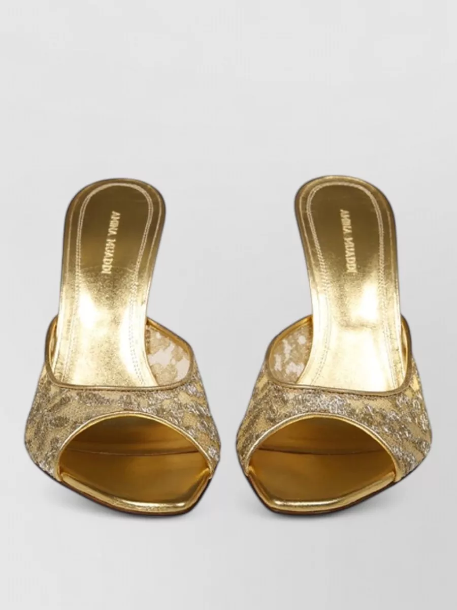 Amina Muaddi leather mules
