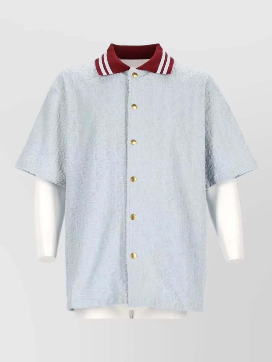 Drôle De Monsieur cotton polo shirt