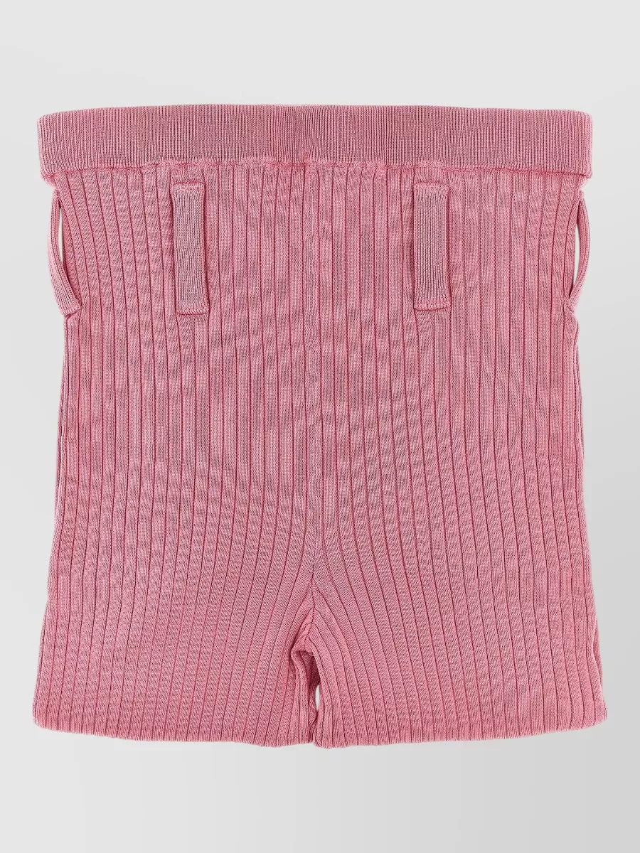 Prada ribbed knee-length shorts