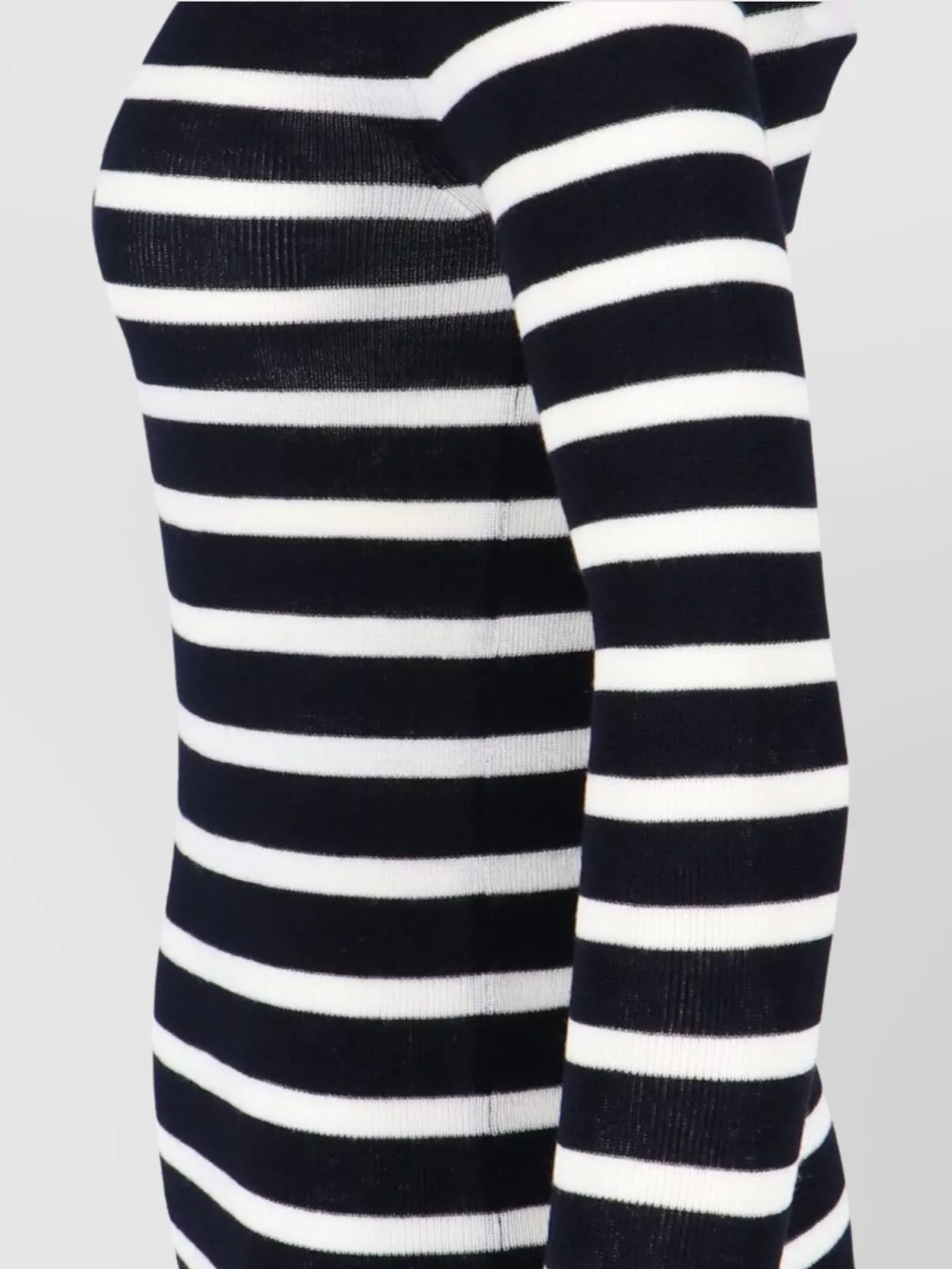 Valentino Striped Intarsia-knit Jumper In Blue