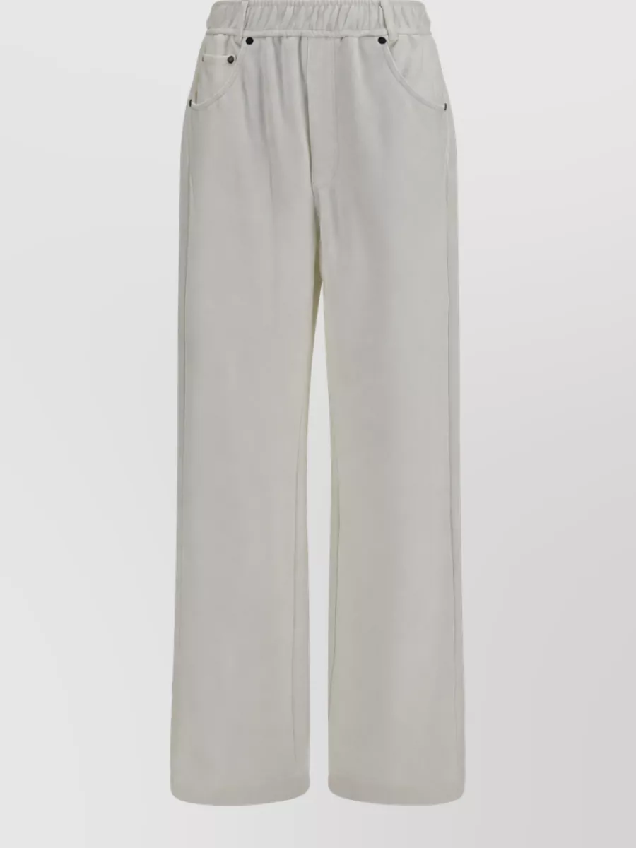 Brunello Cucinelli high-rise wide-leg track pants