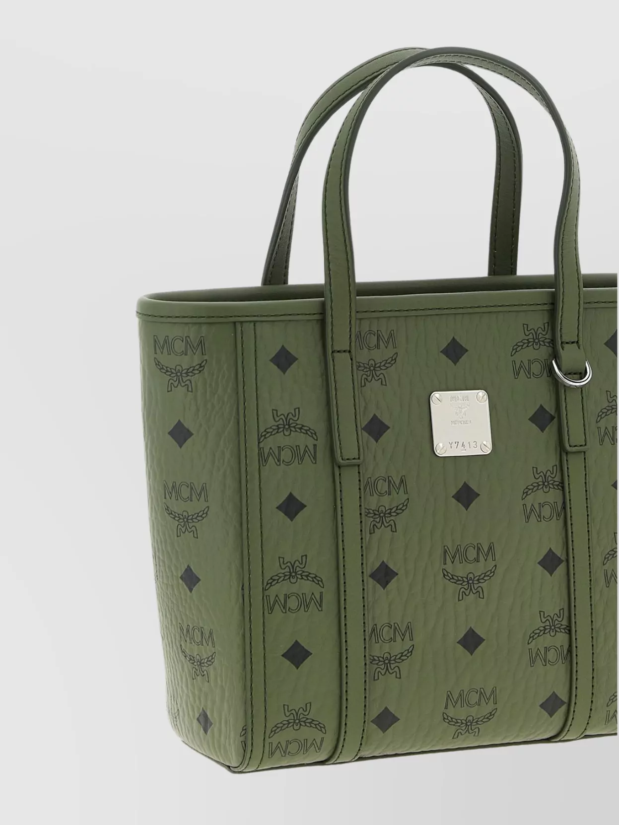 Mcm Mini Tote Bag With Top Handles And Strap