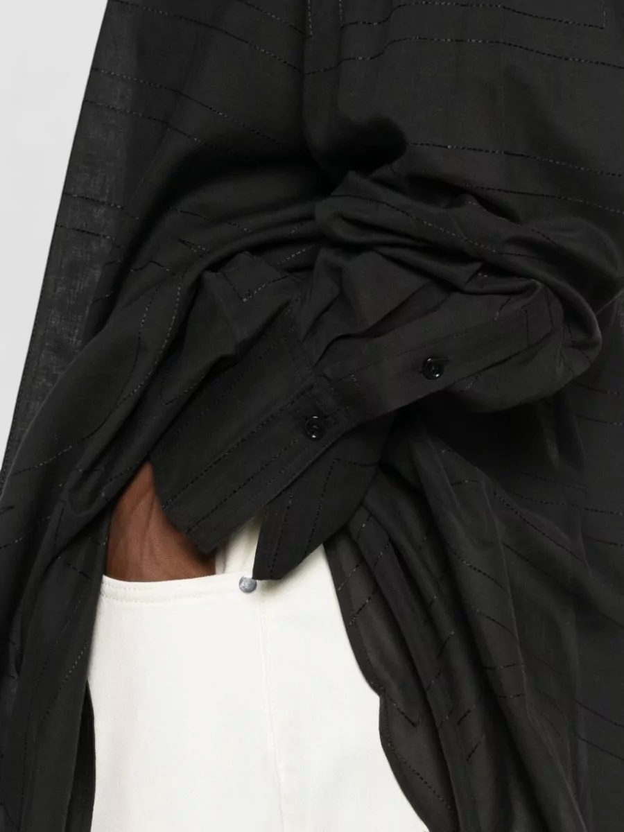Totême Oversized Monogram Cotton Shirt