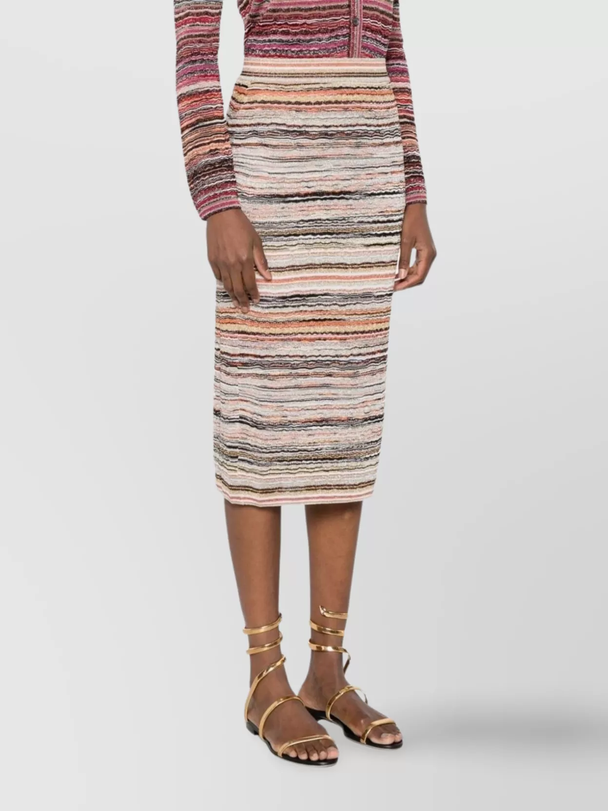 Missoni Wave Pattern Skirt Skirts Multicolor