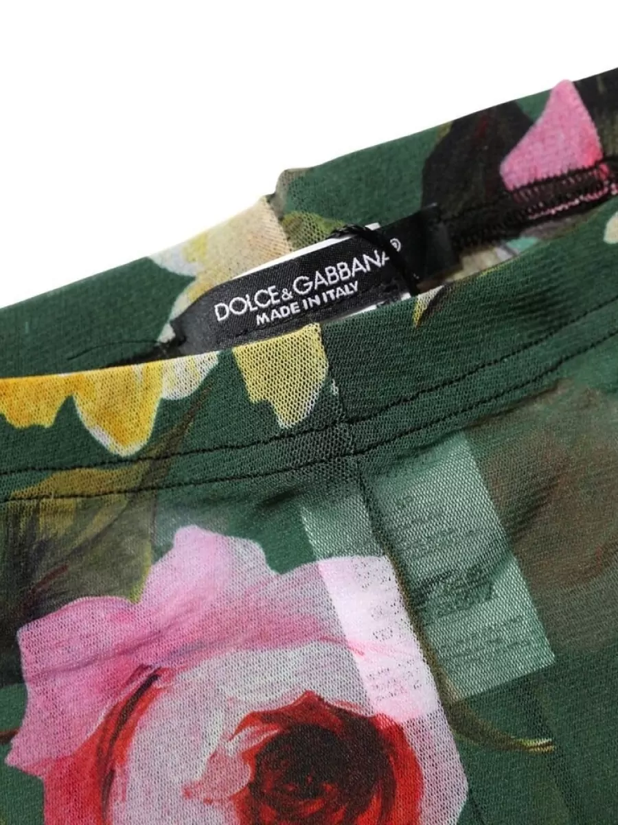Dolce&Gabbana Floral Fishnet Tights