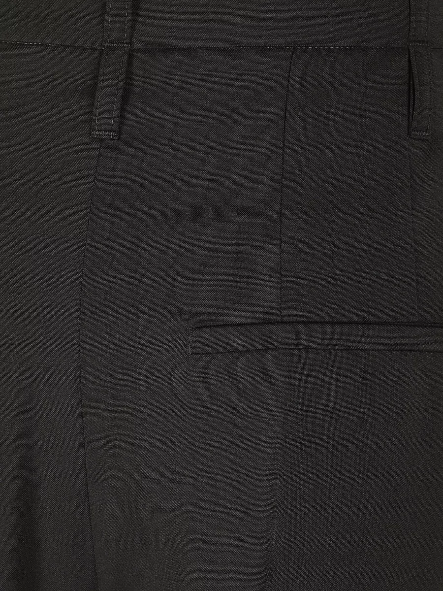 S Max Mara Wool Wide-Leg Suit Trousers