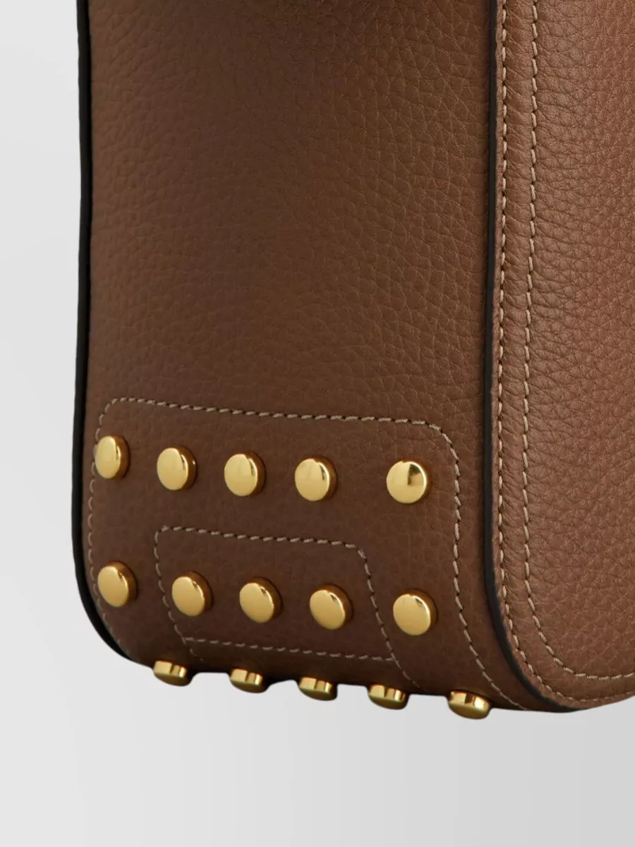 Tod's Shoulder Mini Leather Studded Shoulder Bag
